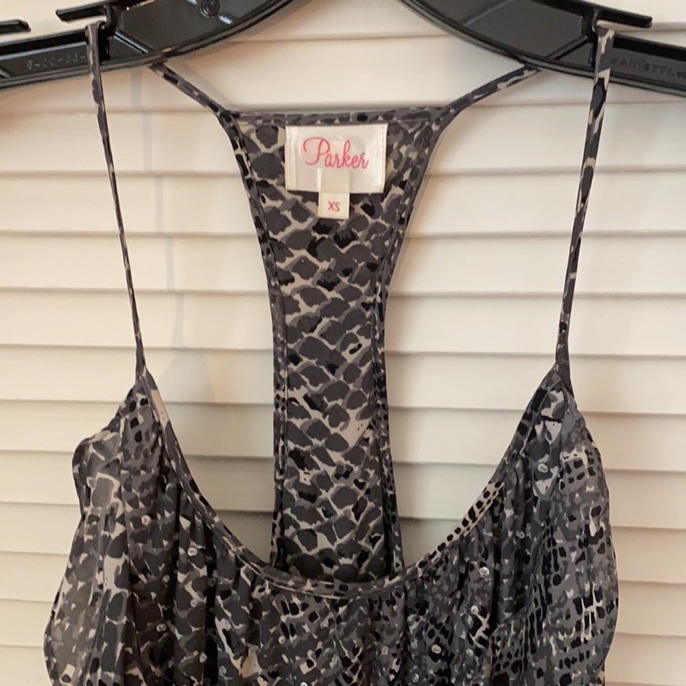 Parker Python Print Dress Xs - image 2